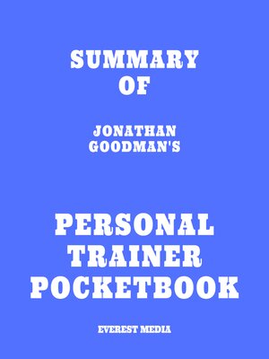 cover image of Summary of Jonathan Goodman's Personal Trainer Pocketbook